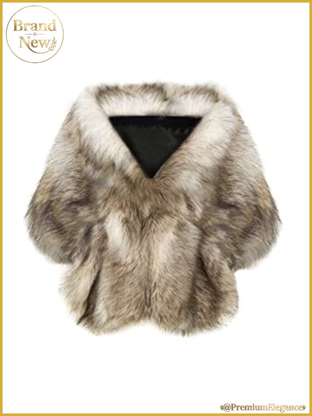 Faux Fur Collar Wrap Scarf Shawl Evening Cape Winter Cover Up
